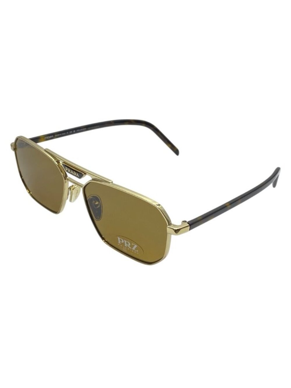 Prada Sunglasses Eyewear Pilot Metal Acetate Brown